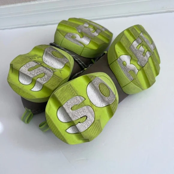 SOREL Women's Athletic Shoes Sneakers Gray Neon Green Lace Up Size 11 - Picture 8 of 8